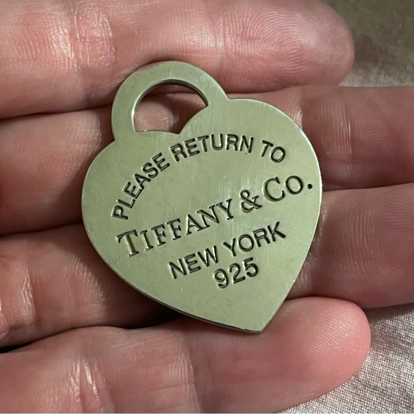 Tiffany & Co. Silver Extra Large Heart Tag Return to Tiffany Pendant CHARM ONLY - Picture 3 of 8